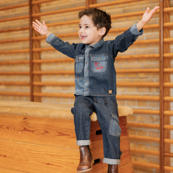 Hust & Claire Ravn Denim Skjorte - Dark Blue