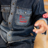 Hust & Claire Ravn Denim Skjorte - Dark Blue