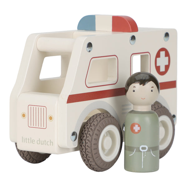 Little Dutch Ambulance inkl. redder