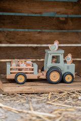 Little Dutch Traktor med vogn - Little Farm