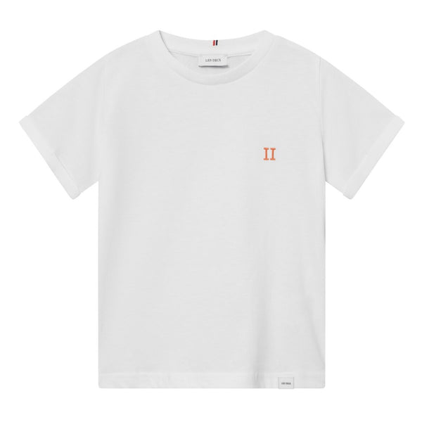 LES DEUX Nørregaard T-Shirt - White/Orange