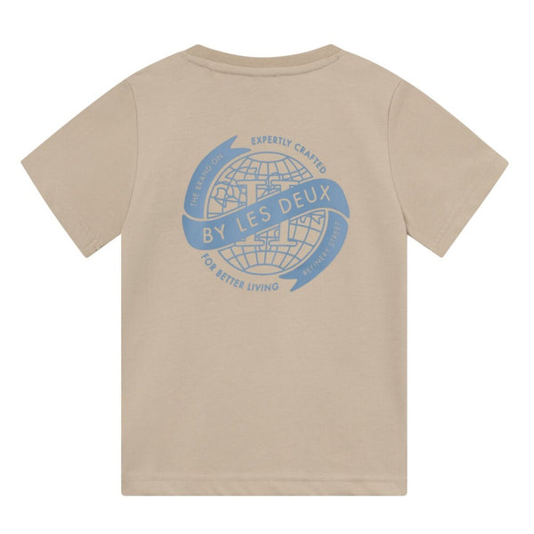 LES DEUX Globe T-Shirt - Light Desert Sand