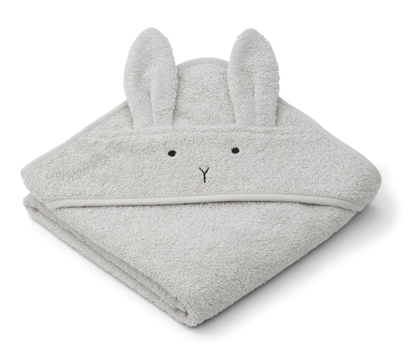 Liewood Albert Baby Håndklæde - Rabbit Dumbo Grey