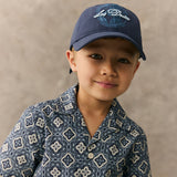 Les Deux Globe Logo Dad Cap - Dark Navy