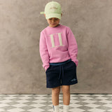 Les Deux Globe Sweat Shorts - Dark Navy