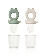 Liewood Miranda Bear Food Feeder, 2-Pack - Green mix