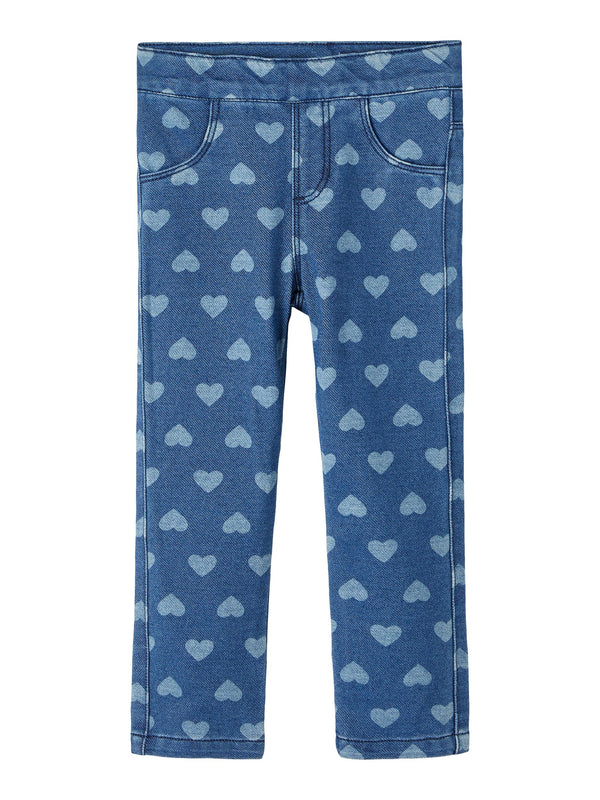 Name It NMFSALLI Slim Leggings - Dark Blue Denim