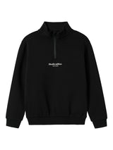 Name It Brody Sweat Zip Bluse - Black