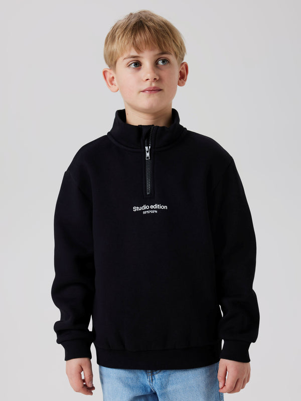 Name It Brody Sweat Zip Bluse - Black