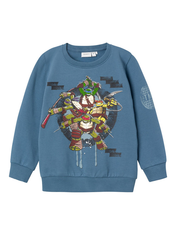Name It NMMADAM Ninja Turtles Sweatshirt - Bluefin