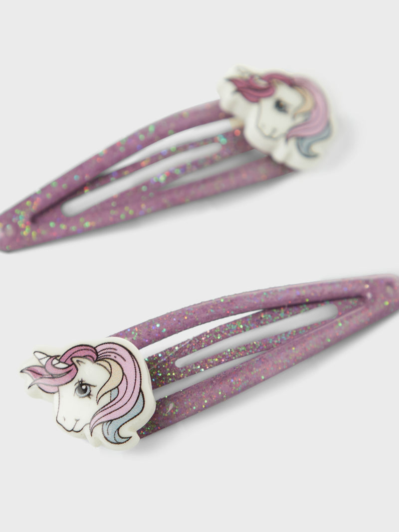 Name It Sidu My Little Pony Hårclips - Mauve Orchid