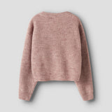 Name It Holly Boxy Short Strik Bluse - Deauville Mauve