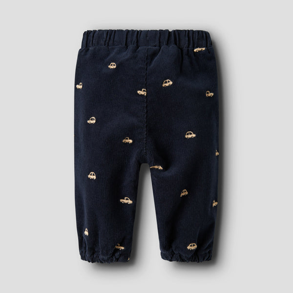 Name It Ben Baggy Fløjls Bukser - Navy Blazer