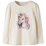 Name It Kimia Enhjørning Bluse - Antique White