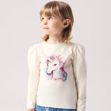 Name It Kimia Enhjørning Bluse - Antique White