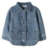 Name It Luna Glitter Enhjørning Denim Jakke - Medium Blue