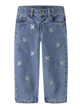 Name It Bella Glitter Enhjørning Jeans - Medium Blue