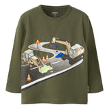 Name It Nick Bluse - Olive Night