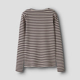 Name It Suraja XSL Bluse - Black Coffee/Peyote