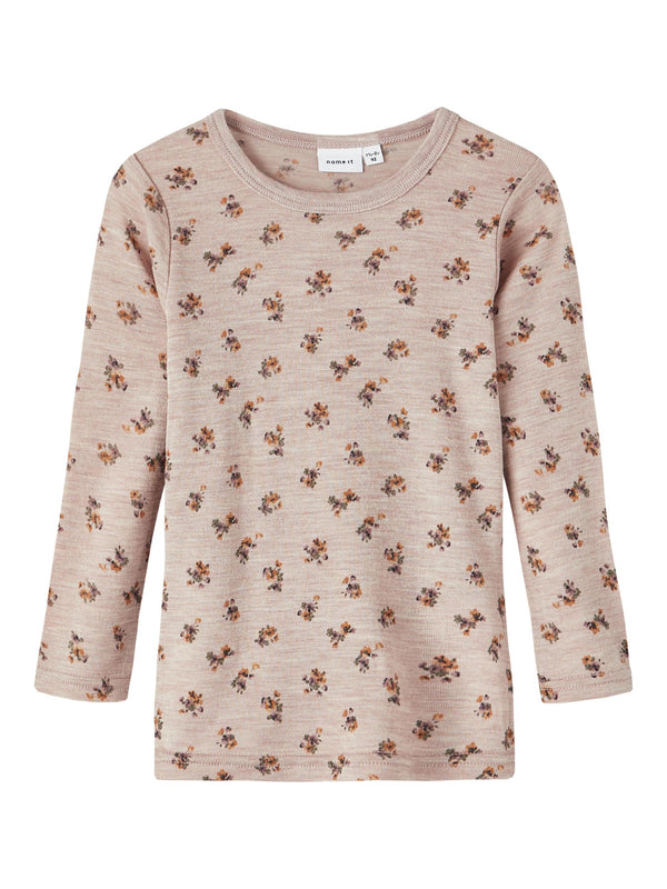 Name It NMFWANG Uld Rib Bluse - Sphinx