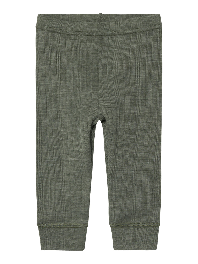 Name It Wang Uld Leggings - Mulled Basil