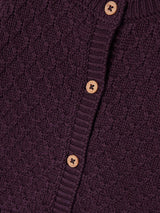 Name It Lomille Strik Cardigan - Plum Perfect