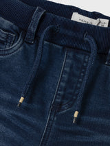 Name It Ben Baggy Fleece Jeans - Dark Blue Denim