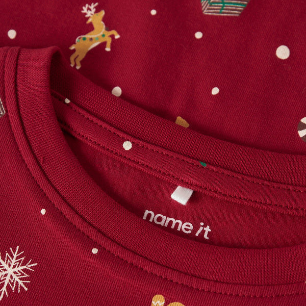 Name It Vismas Nattøj - Jester Red Xmas