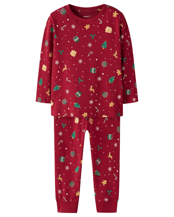 Name It Vismas Nattøj - Jester Red Xmas