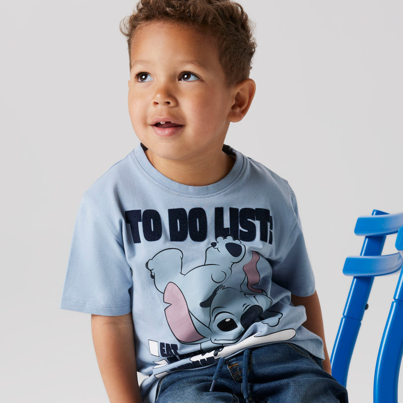 Name It Judd Stitch T-Shirt - Dusty Blue