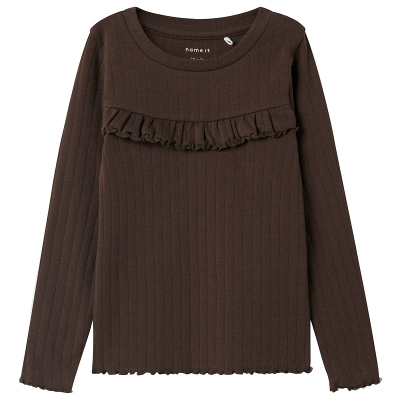 Name It Lalla Bluse - Seal Brown