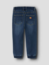 Name It Ben Baggy Fleece Jeans - Dark Blue Denim