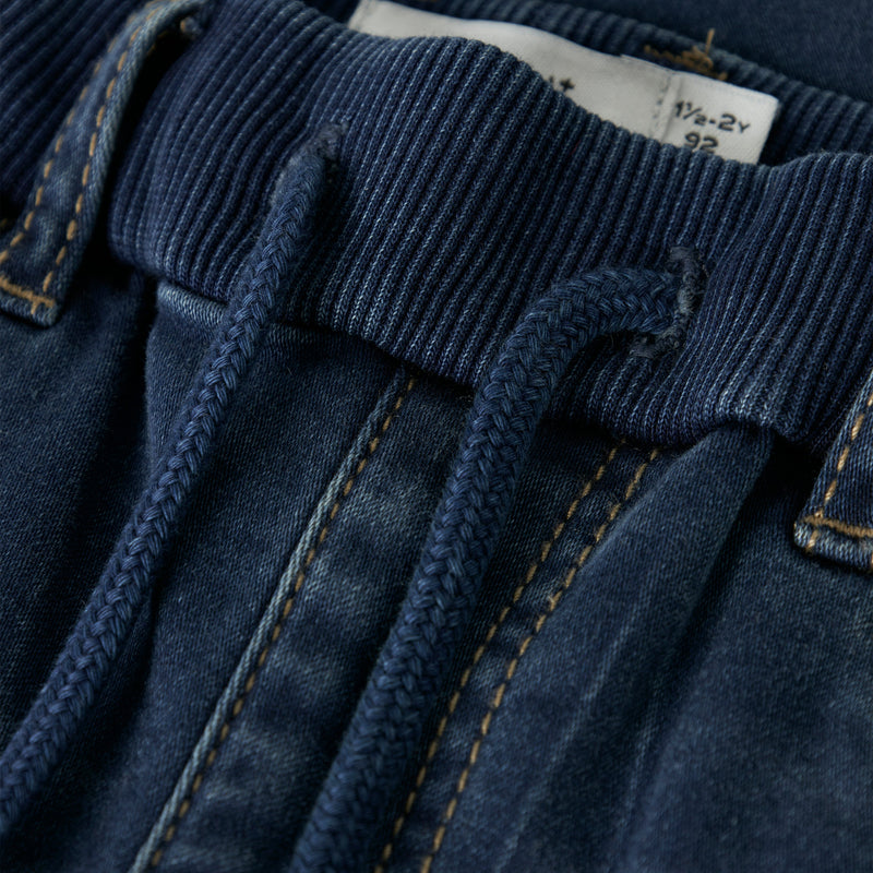 Name It Ben Baggy Fleece Jeans - Dark Blue Denim