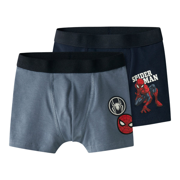 Name It Ovile Spiderman Boxershorts, 2-pak - Navy