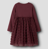 Name It Sykia Tulle Tyl Kjole - Burgundy