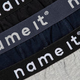 Name It Boxershorts, 3-pak - Black/Grey/Navy