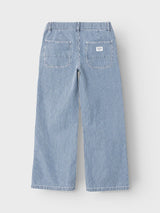 Name It Rose Wide Denim Jeans - Blue Stripe