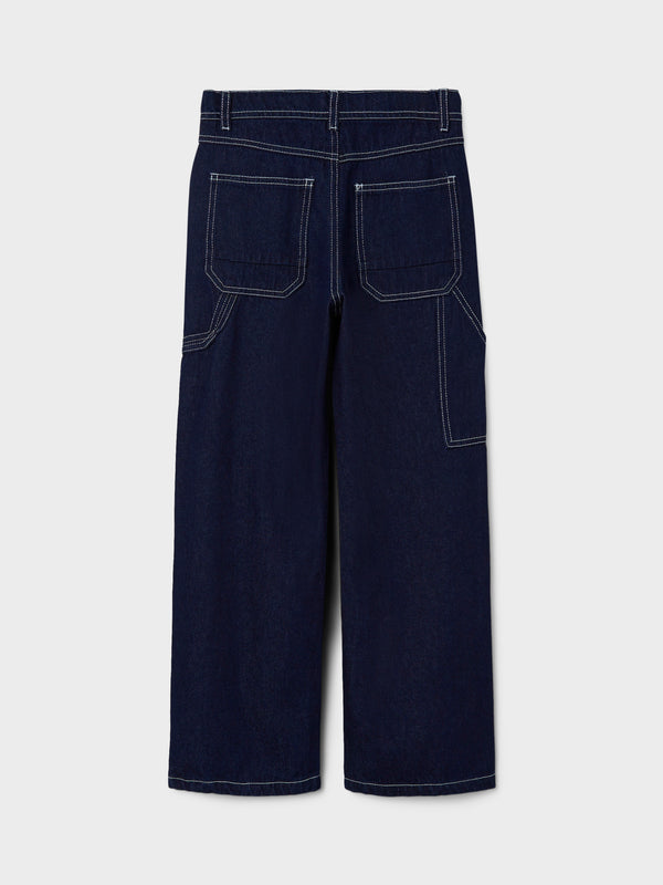 Name It Ryan Straight Jeans - Dark Blue Denim