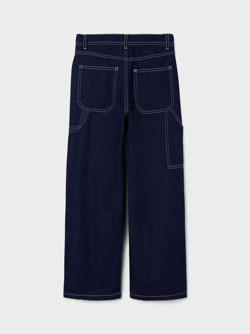 Name It Ryan Straight Jeans - Dark Blue Denim