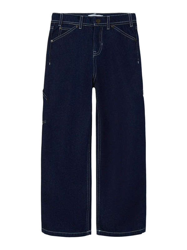 Name It Ryan Straight Jeans - Dark Blue Denim