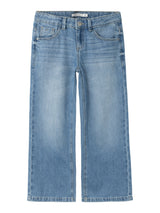 Name It Rose Wide Jeans - Medium Blue Denim