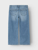 Name It Rose Wide Jeans - Medium Blue Denim