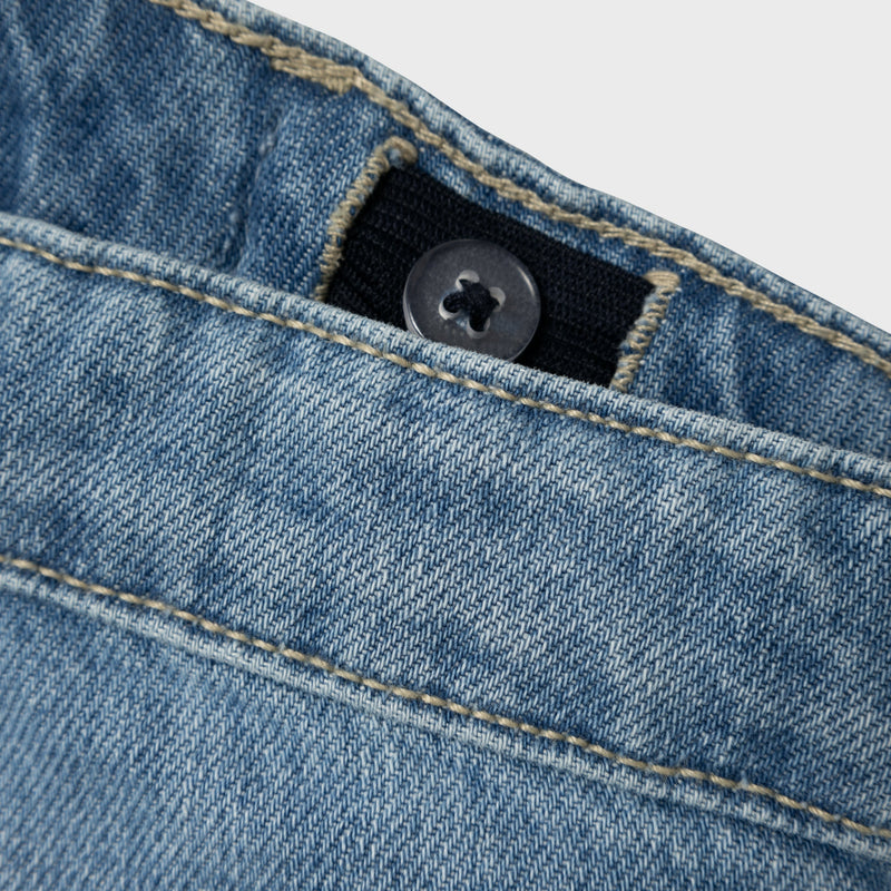 Name It Rose Wide Jeans - Medium Blue Denim