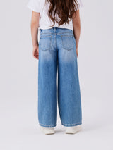 Name It Rose Wide Jeans - Medium Blue Denim