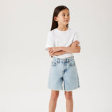 Name It Bella Wide Shorts - Light Blue Bleached Denim