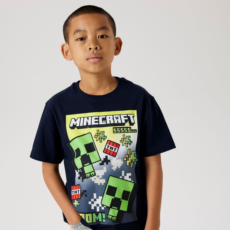 Name It Mus Minecraft T-Shirt - Navy Blazer