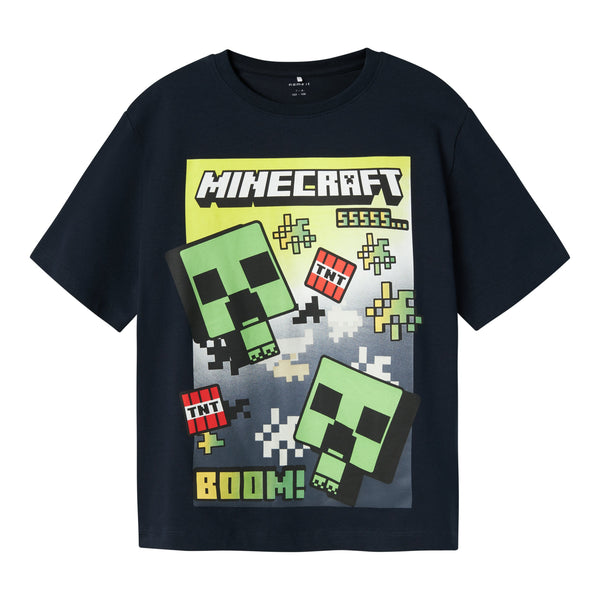 Name It Mus Minecraft T-Shirt - Navy Blazer