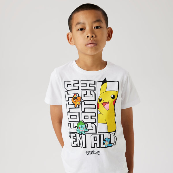 Name It Flame Pokemon T-Shirt Sky - Bright White