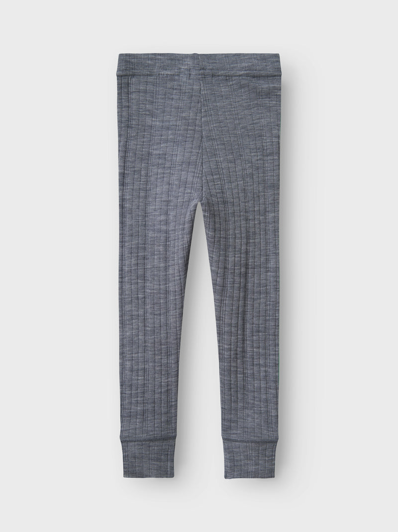 Name It Wang Uld Longjohn Leggings - Folkstone Gray