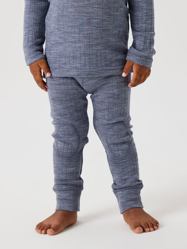 Name It Wang Uld Longjohn Leggings - Folkstone Gray